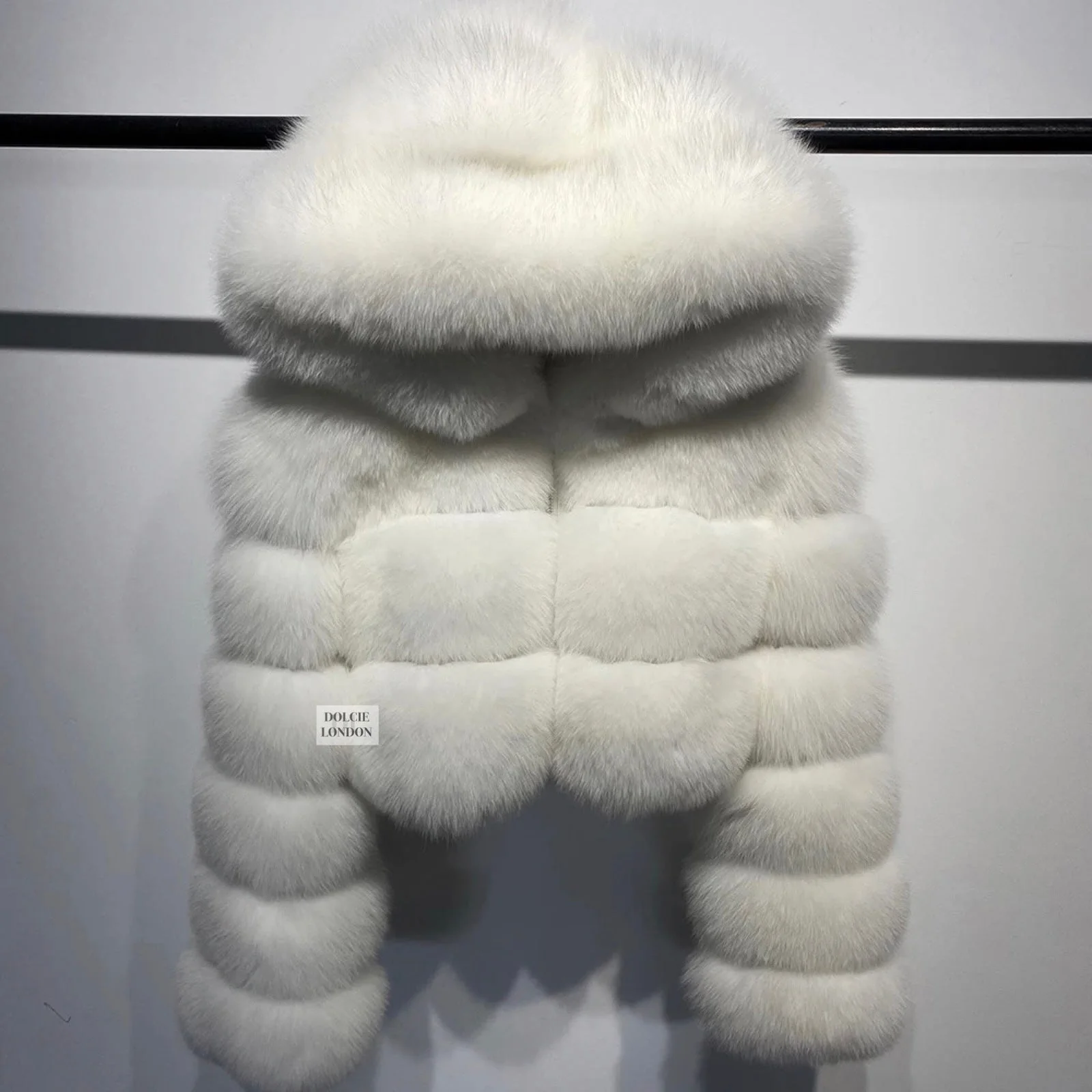 Cropped Mini Hooded Coat - Image 10