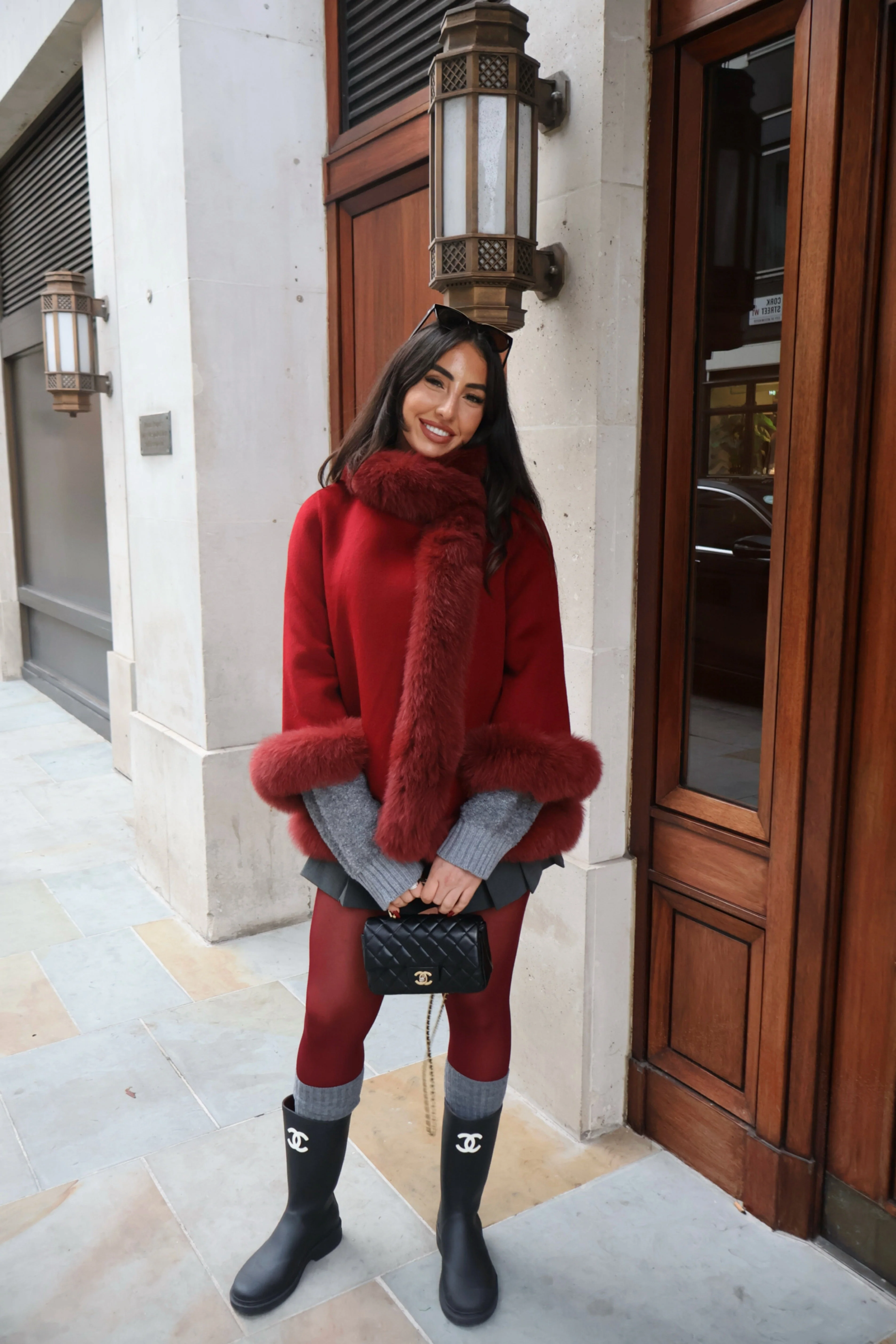 Fur Collar & Cuffs Cashmere Coat - Image 10