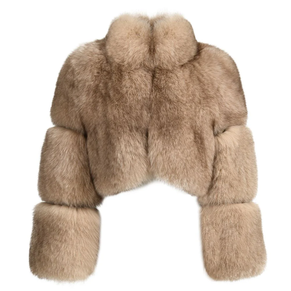 Straight Rows Cropped Collar Coat - Image 6