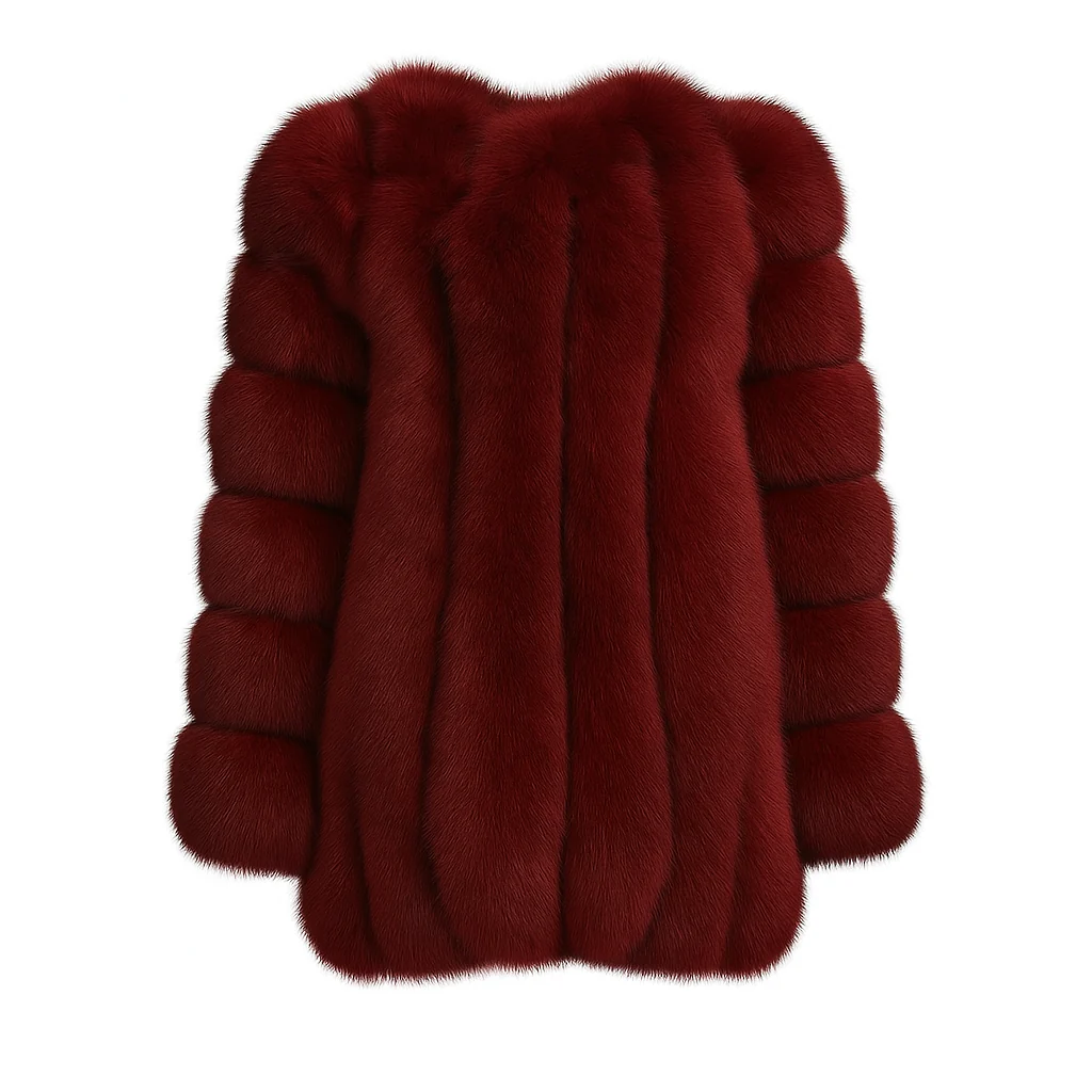 Straight Rows Long Coat - Image 15